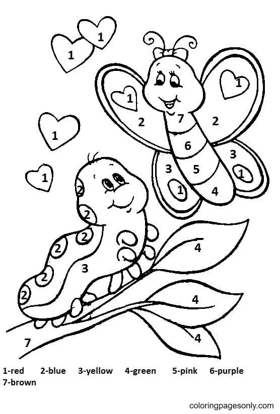 Desenhos de Paginas Colorir Por Numero Para Colorir 51