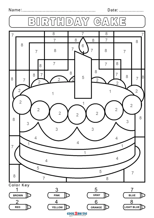 Desenhos de Paginas Colorir Por Numero Para Colorir 6
