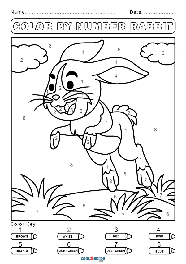 Colorear Por Numero Paginas Para Colorear 62