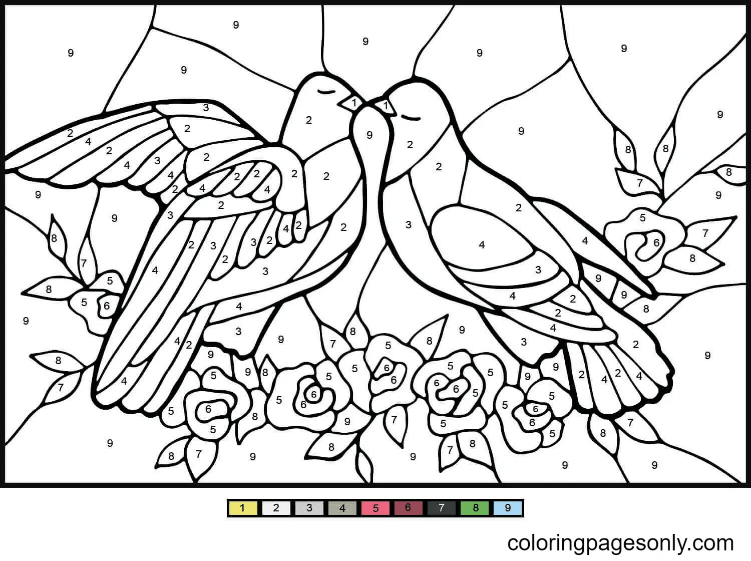 Desenhos de Paginas Colorir Por Numero Para Colorir 74