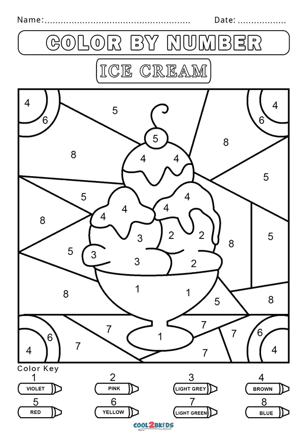 Desenhos de Paginas Colorir Por Numero Para Colorir 8