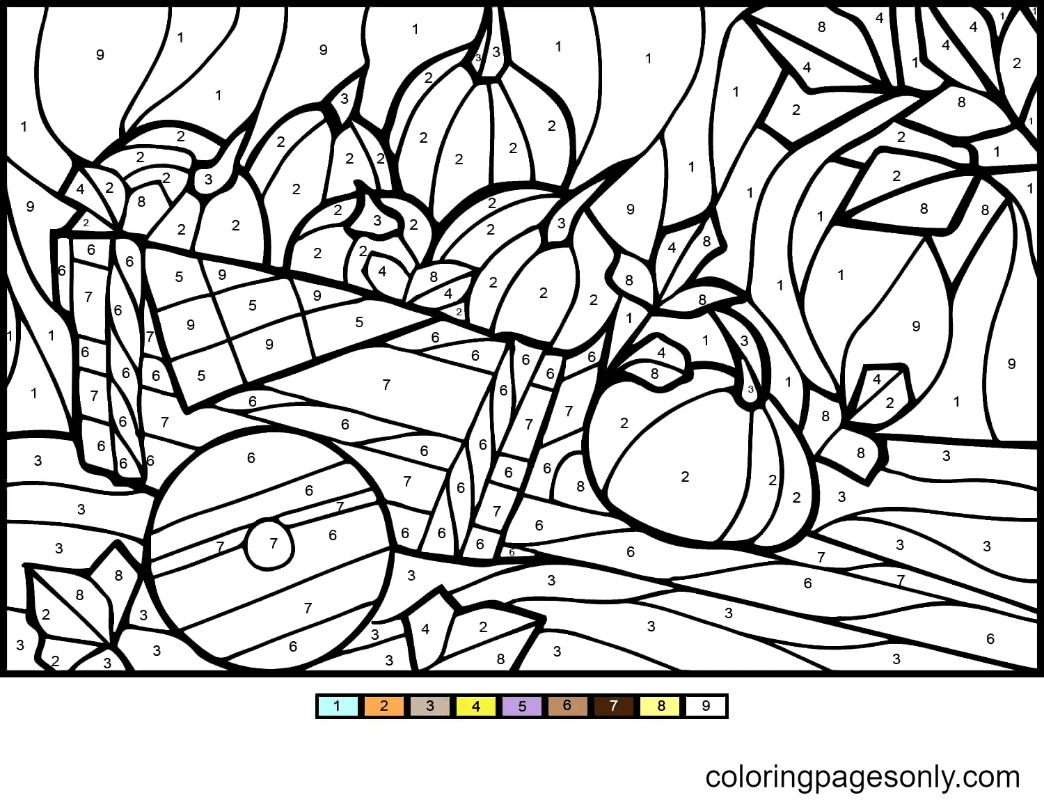 Colorear Por Numero Paginas Para Colorear 85