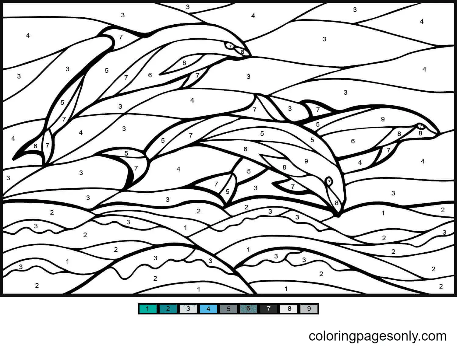 Color by Number Coloring Pages 91