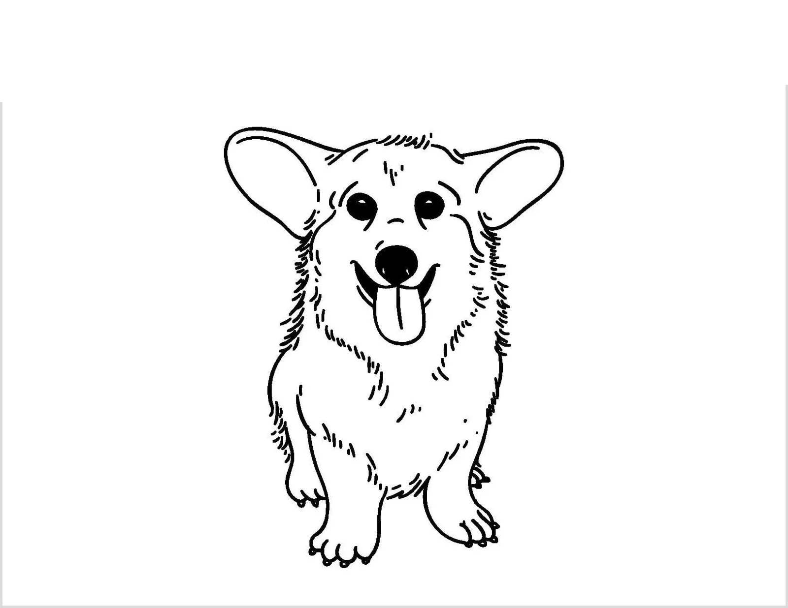 Corgi Ausmalbilder 49