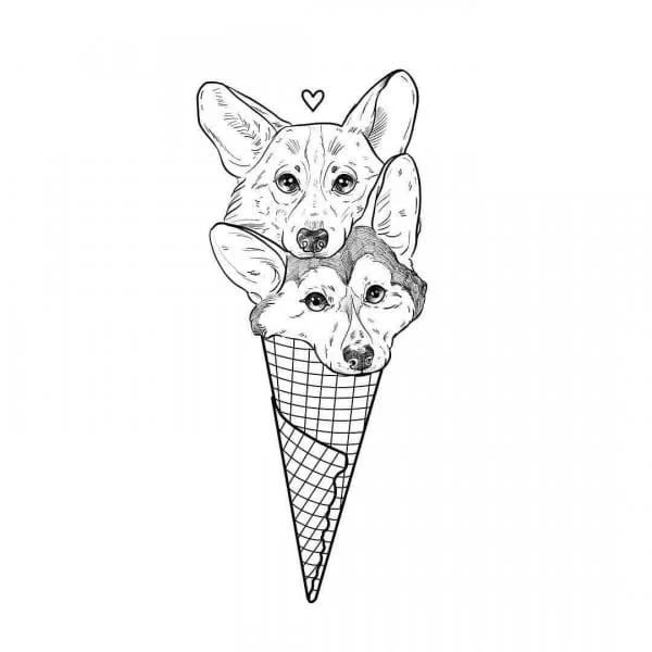 Corgi Ausmalbilder 64