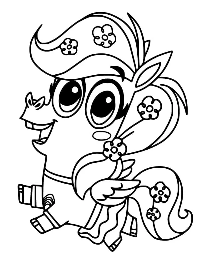 Corn and Peg Coloring Pages