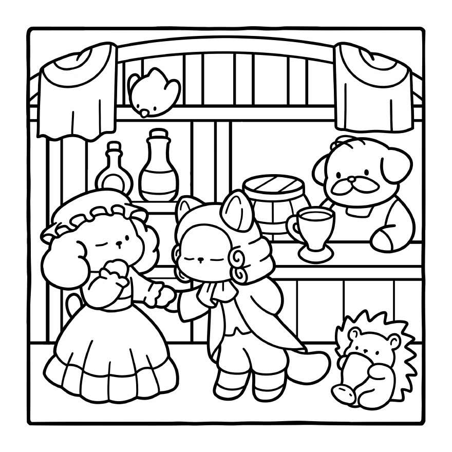Cozy Eras para Colorir 24