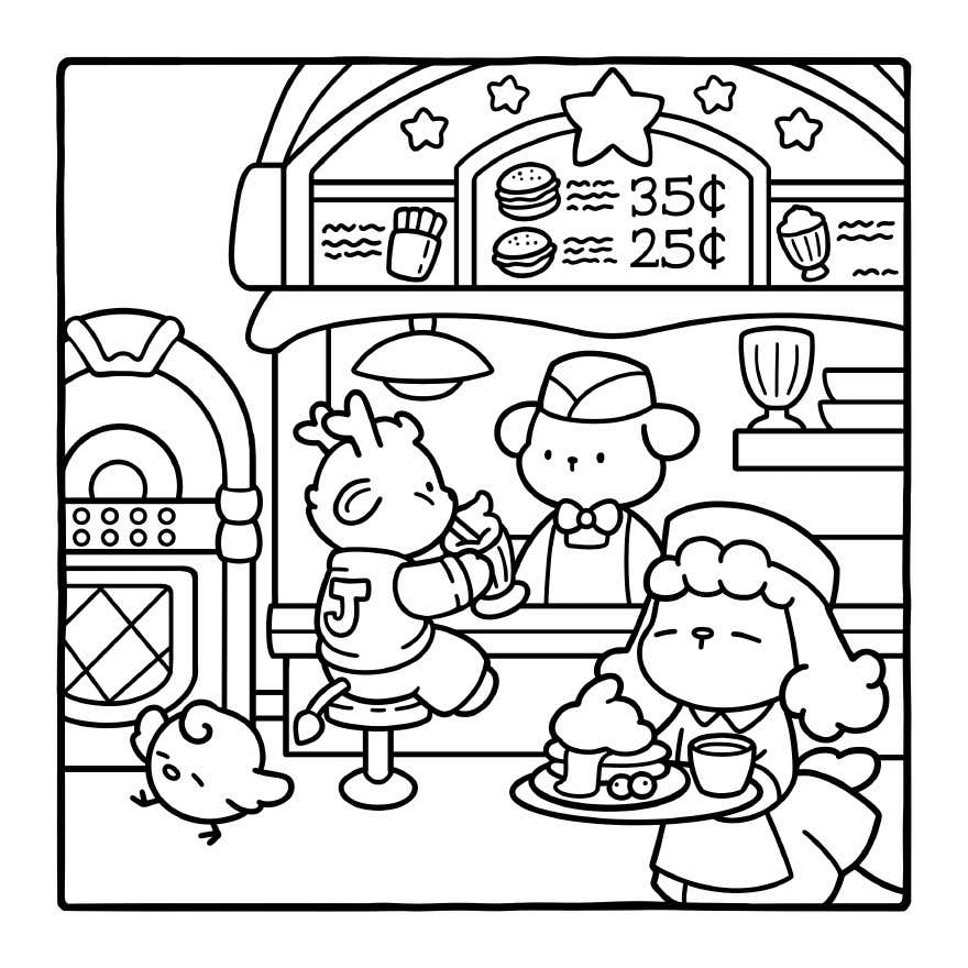 Cozy Eras para Colorir 3