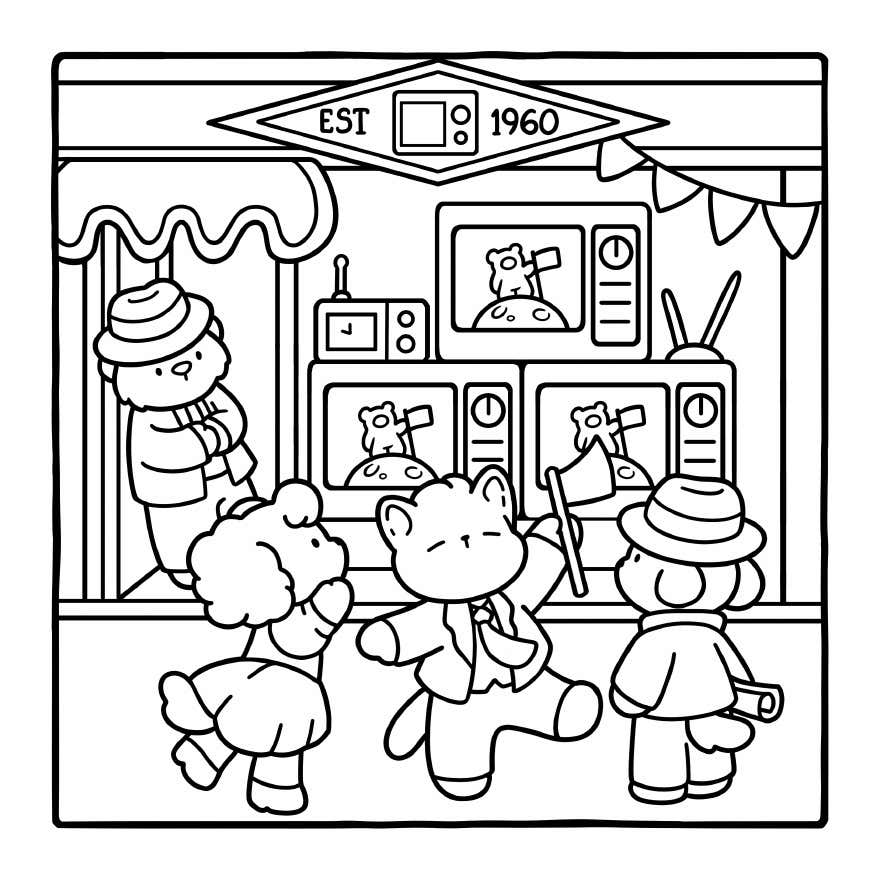Cozy Eras para Colorir 7