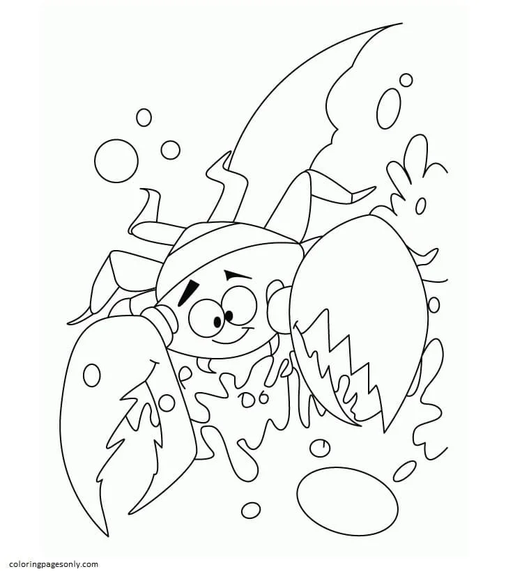 Desenhos de Caranguejo Para Colorir 59