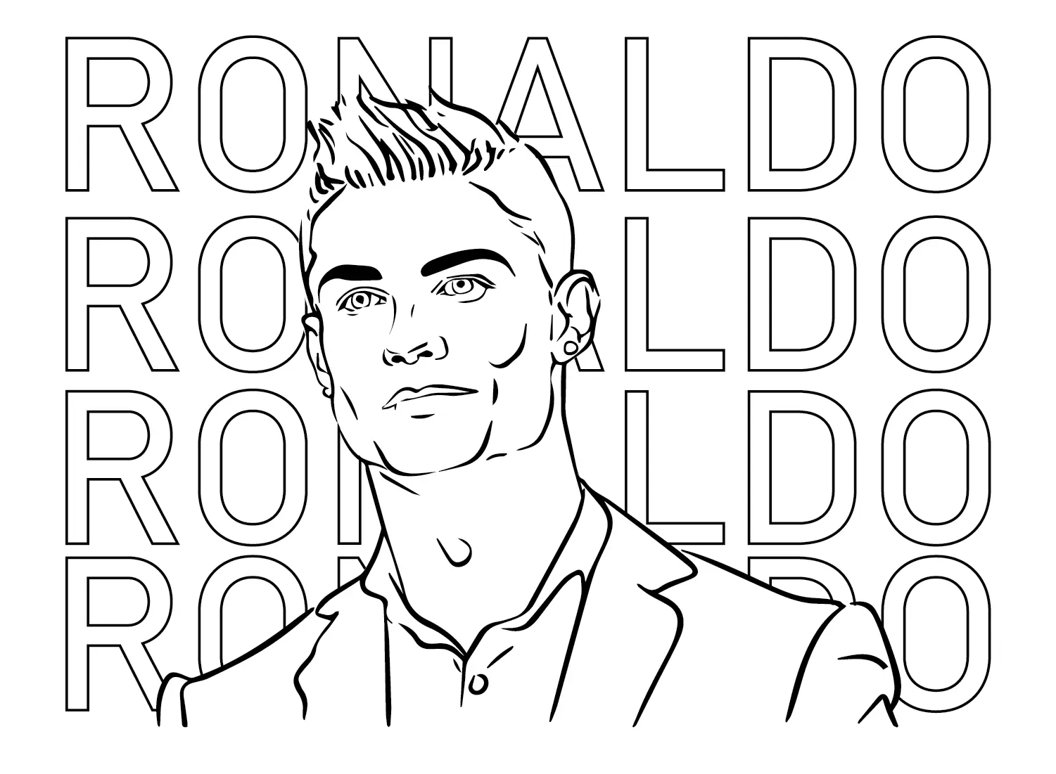 Cristiano Ronaldo Ausmalbilder 30