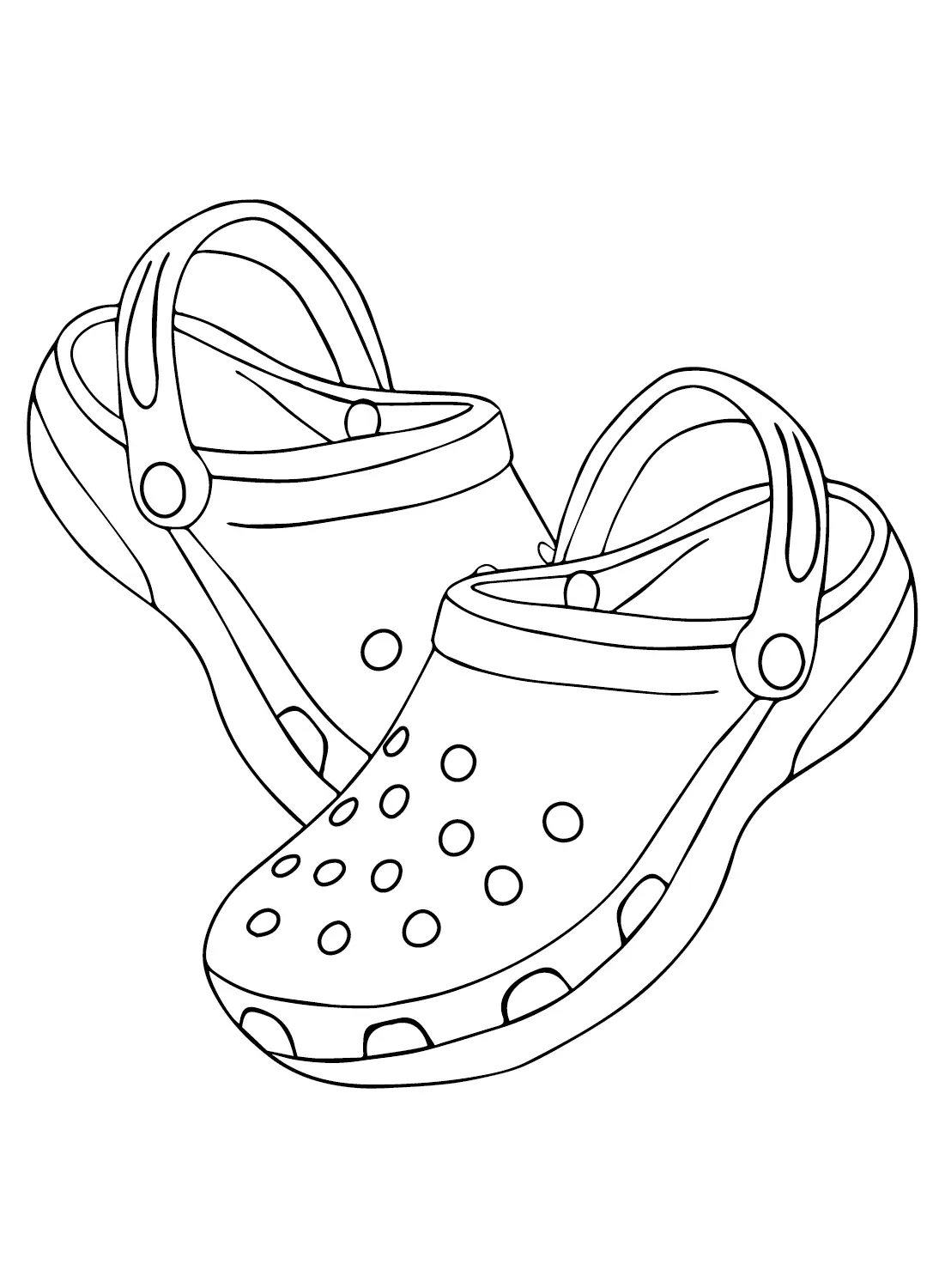 Crocs Coloring Pages 11