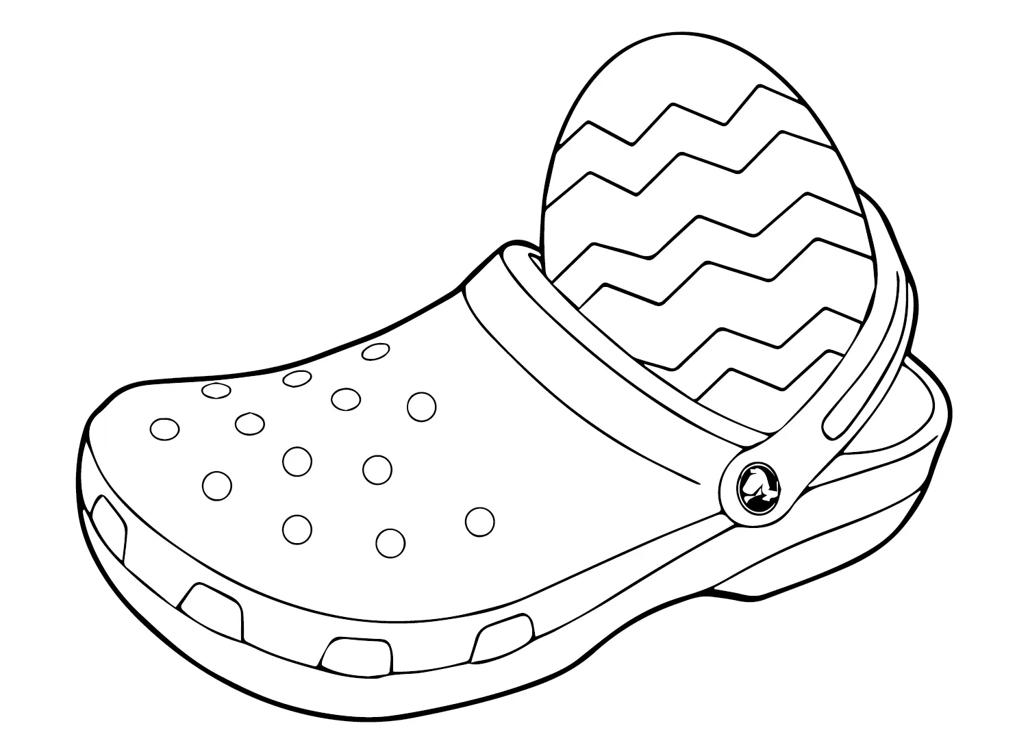 Crocs Coloring Pages 15