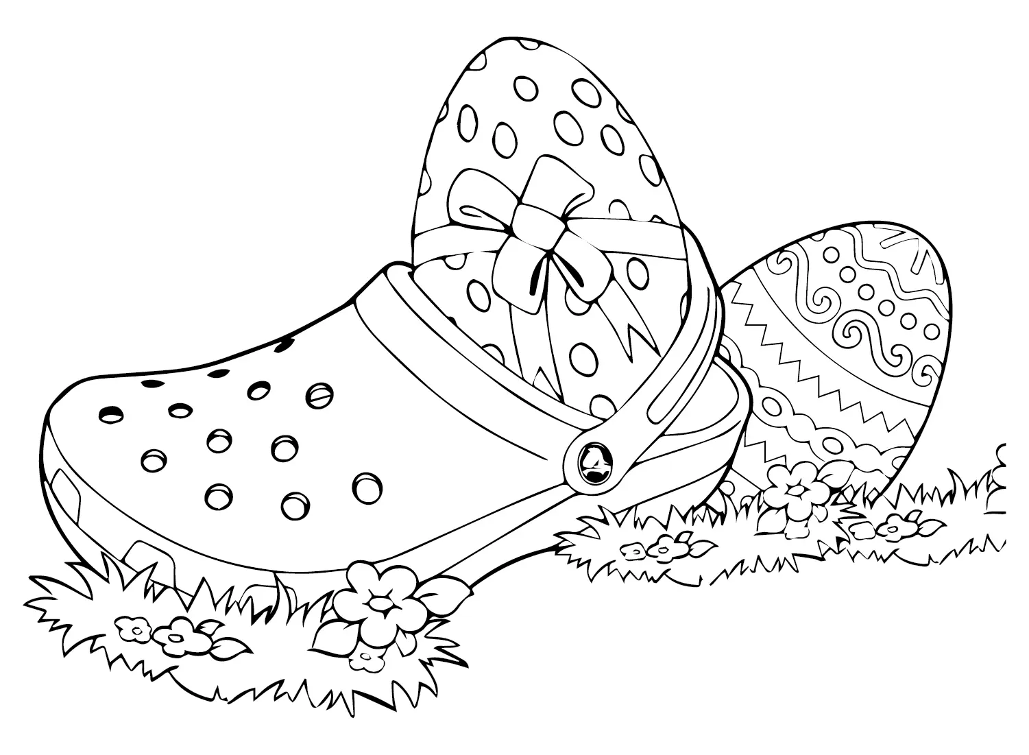Crocs Coloring Pages 18