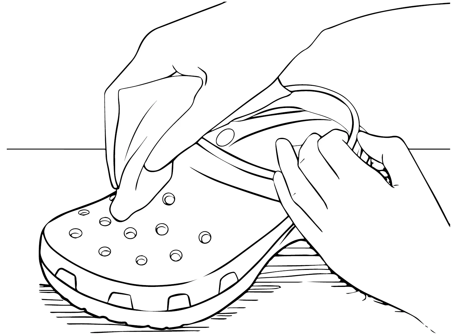 Crocs Coloring Pages 20