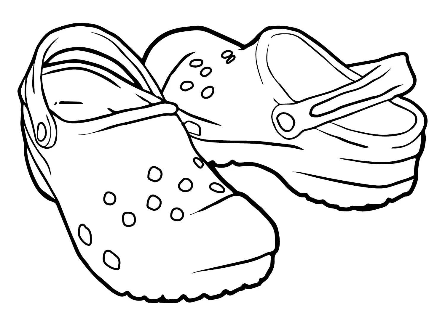 Crocs Coloring Pages 5