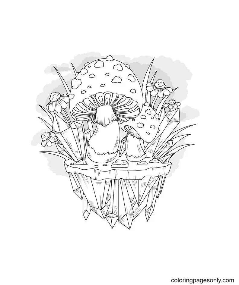 Crystal Coloring Pages 13