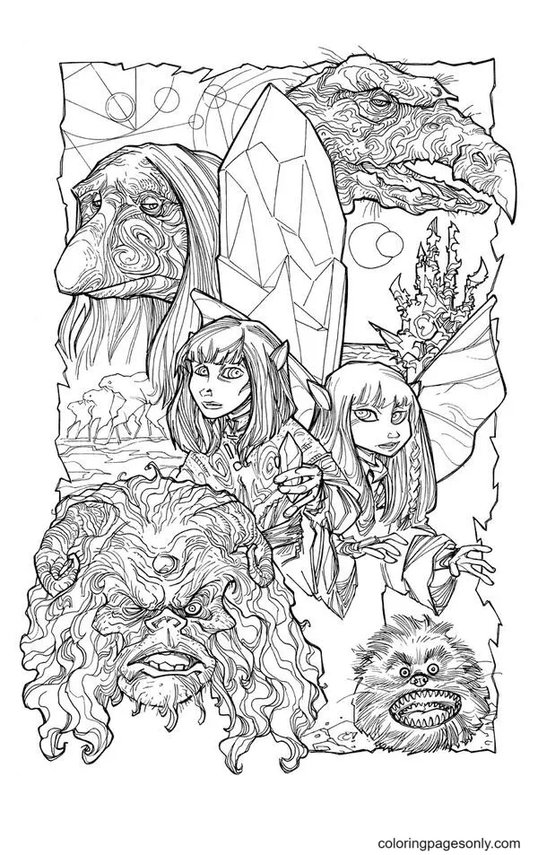 Crystal Coloring Pages 9