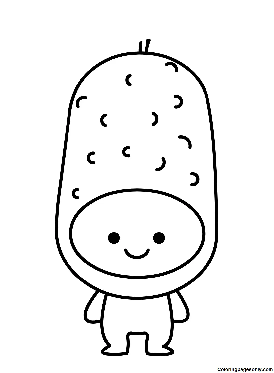 Cucumber Coloring Pages 19