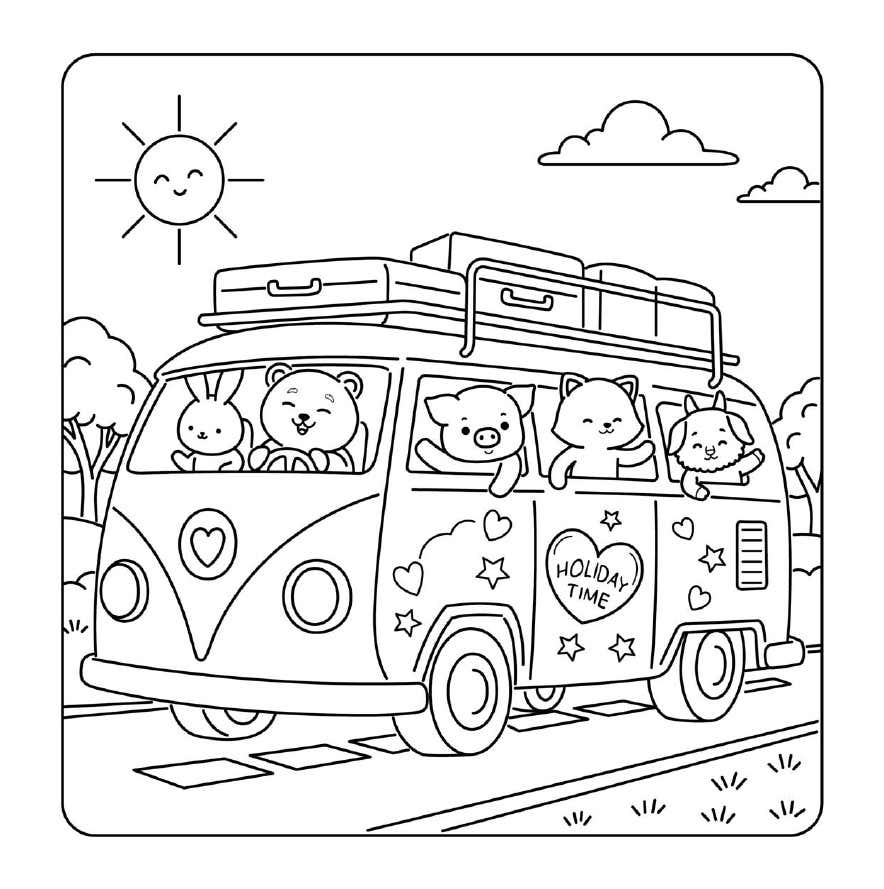 Cuddly Friends para Colorir 22