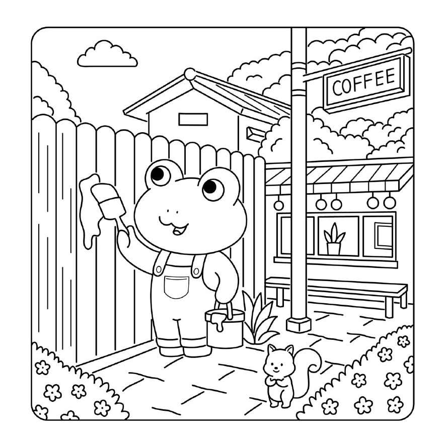Cuddly Friends para Colorear 24