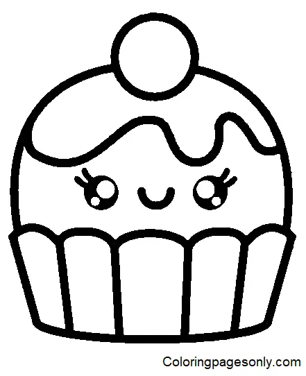 Desenhos de Cupcake Para Colorir 64