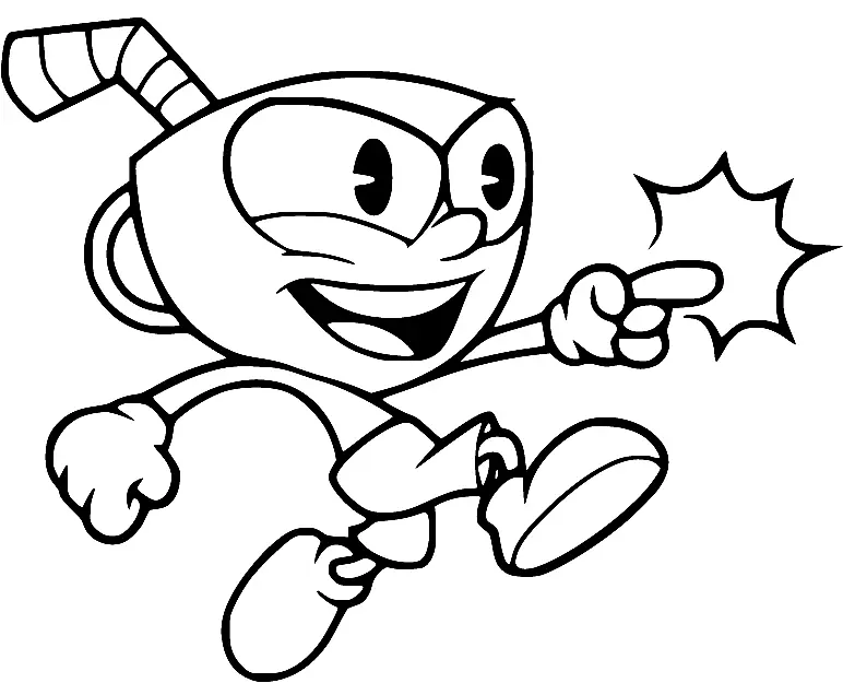 Desenhos de Cuphead Para Colorir 114