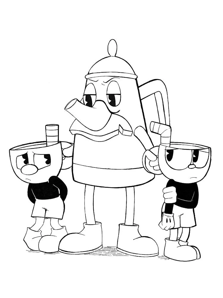 Desenhos de Cuphead Para Colorir 13
