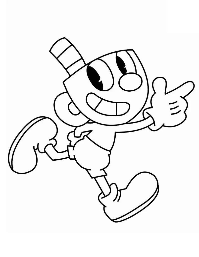 Desenhos de Cuphead Para Colorir 16