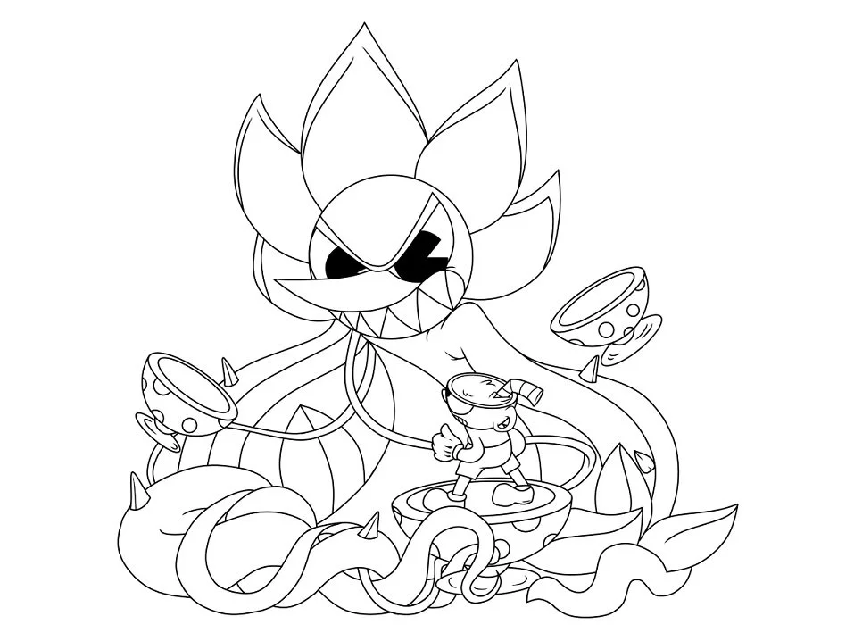 Desenhos de Cuphead Para Colorir 24