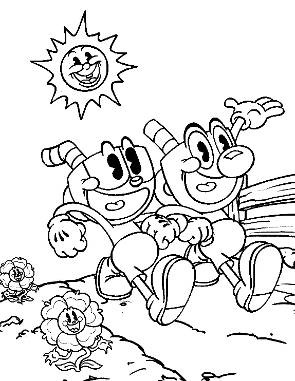 Desenhos de Cuphead Para Colorir 56