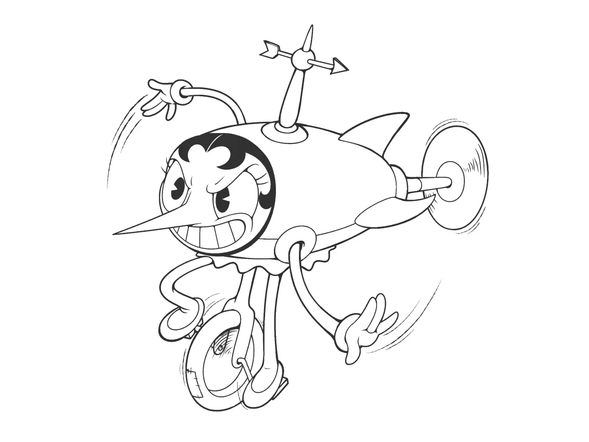 Desenhos de Cuphead Para Colorir 8