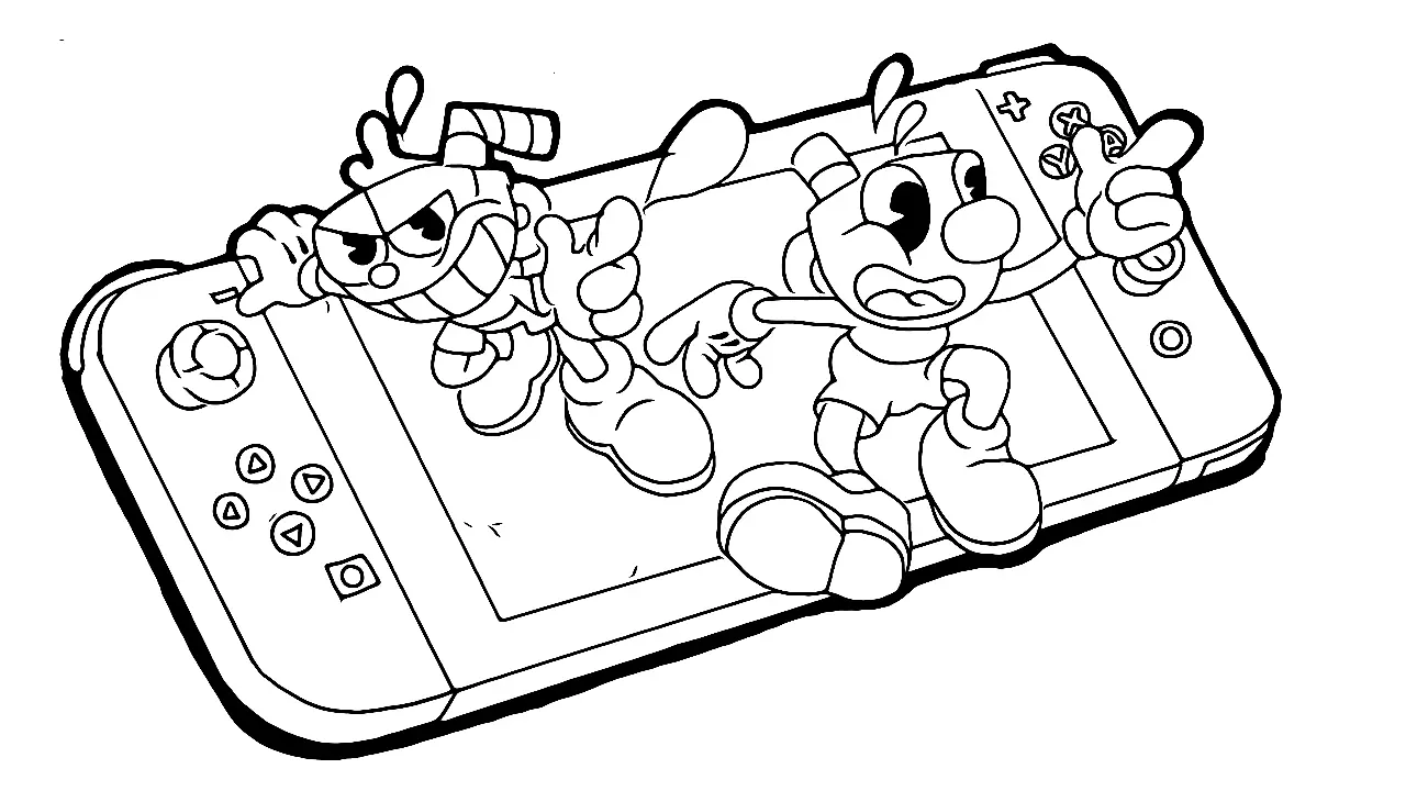 Desenhos de Cuphead Para Colorir 81