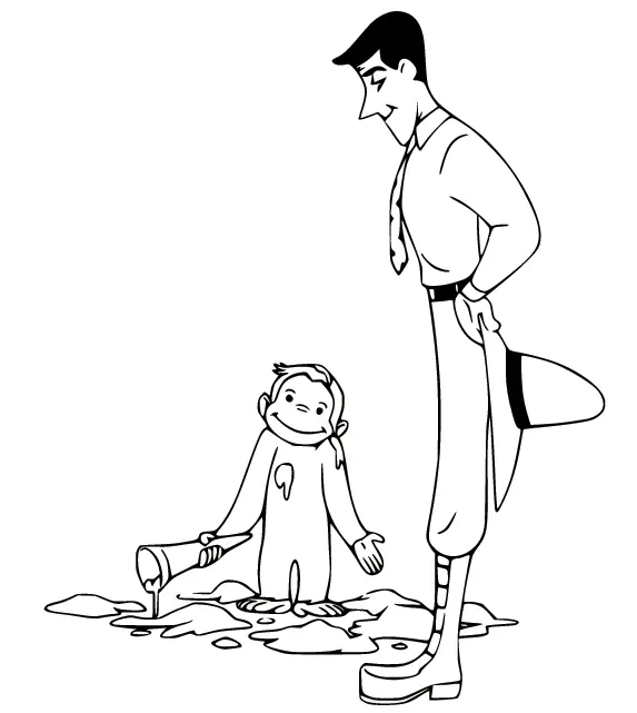Curious George Ausmalbilder 41