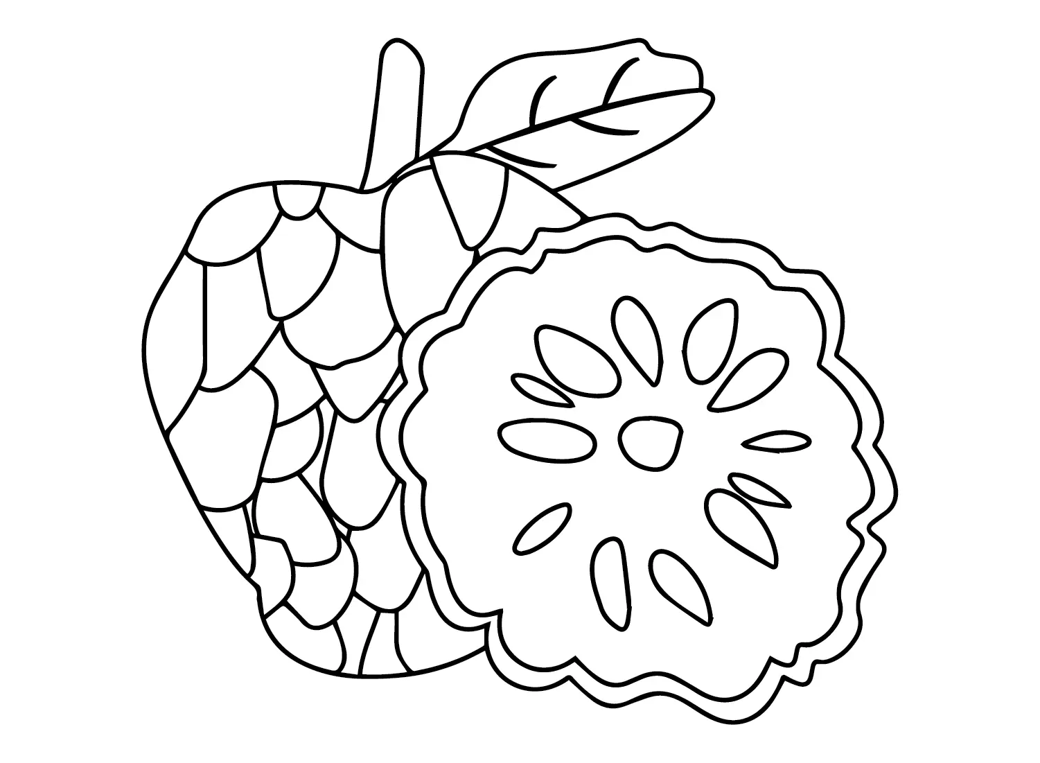 Custard Apple Coloring Pages 19