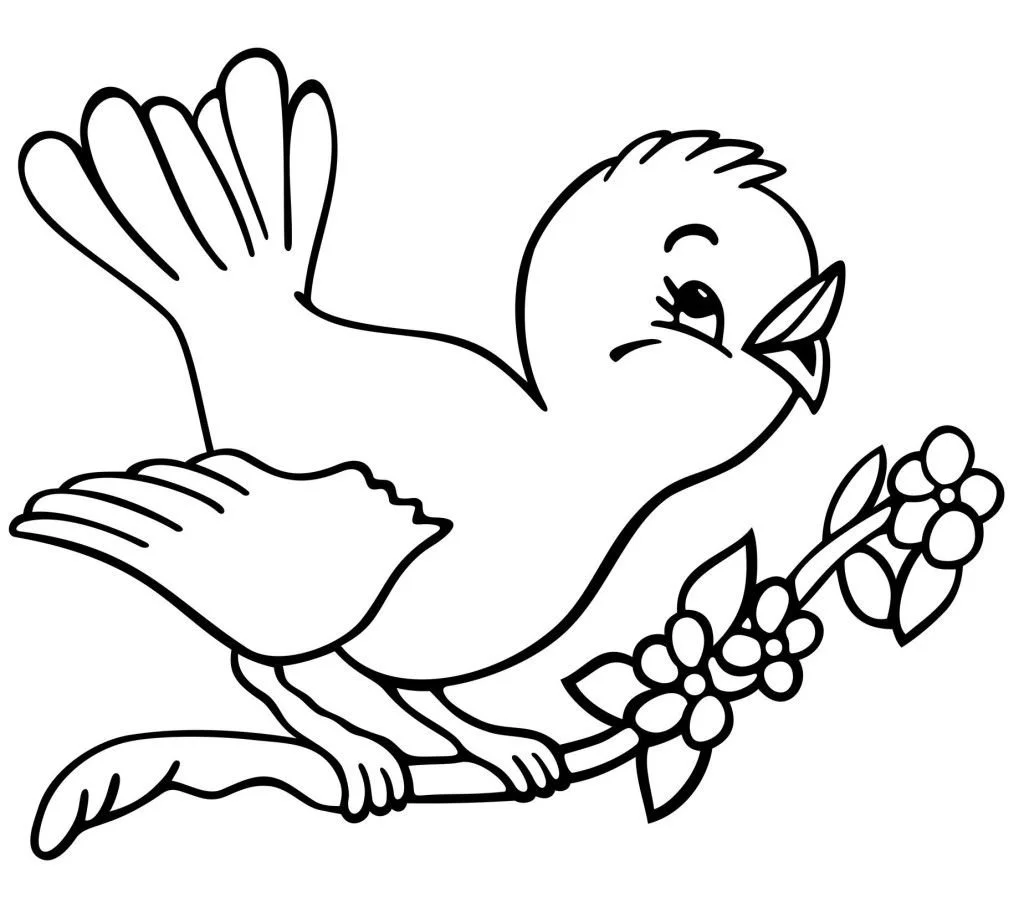 Desenhos de Passaro Fofo Para Colorir 3
