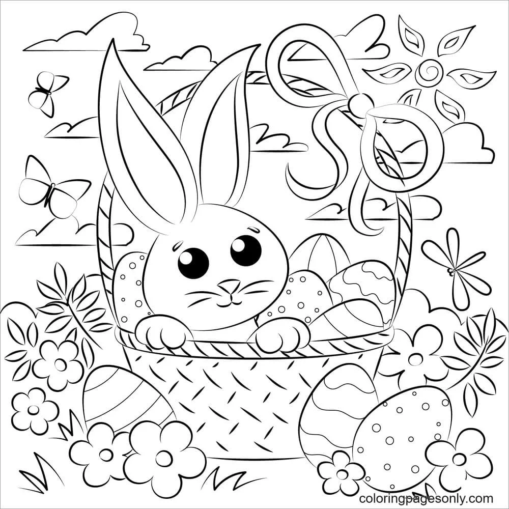 Conejitos Lindos Para Colorear 17