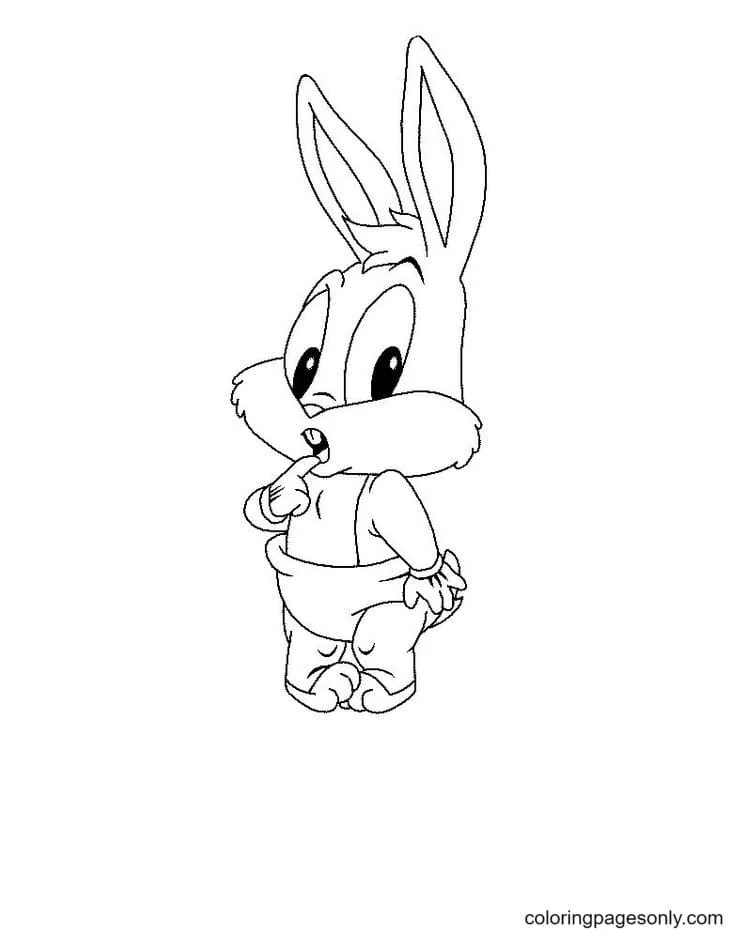 Desenhos de Coelhinhos Fofos Para Colorir 24