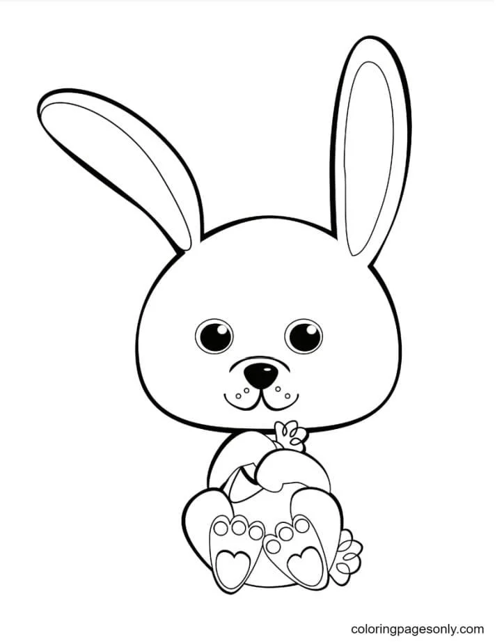 Cute Bunnies Coloring Pages 27