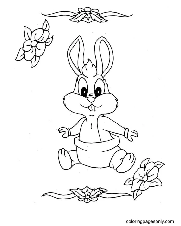 Conejitos Lindos Para Colorear 32