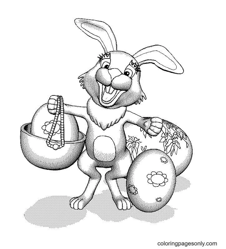 Desenhos de Coelhinhos Fofos Para Colorir 34