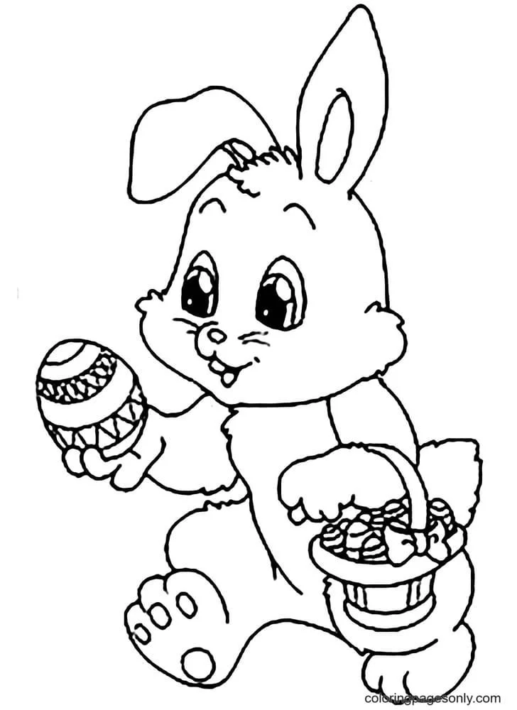 Conejitos Lindos Para Colorear 45