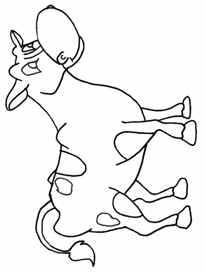 Desenhos de Vaca Fofa Para Colorir 26