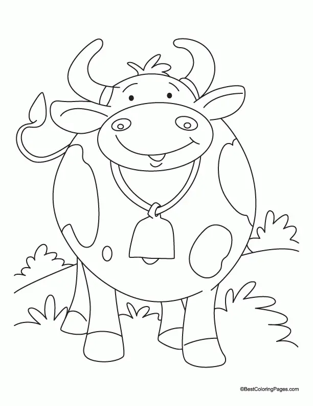 Cute Cow Coloring Pages 34