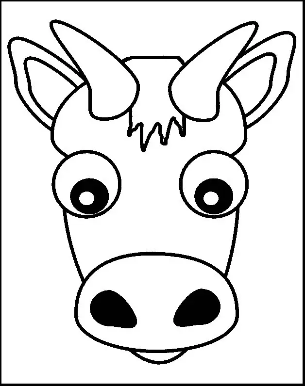 Cute Cow Coloring Pages 37