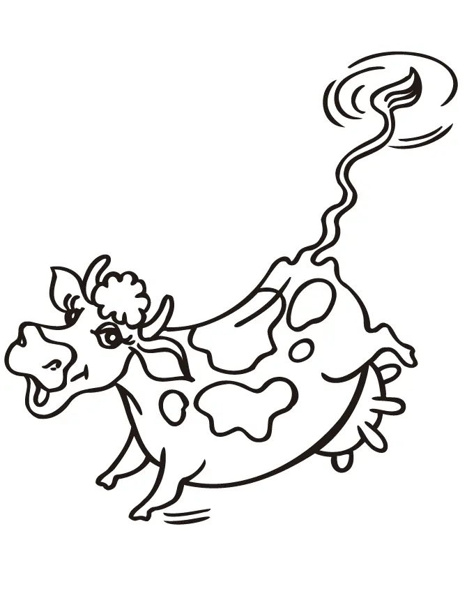 Cute Cow Coloring Pages 38