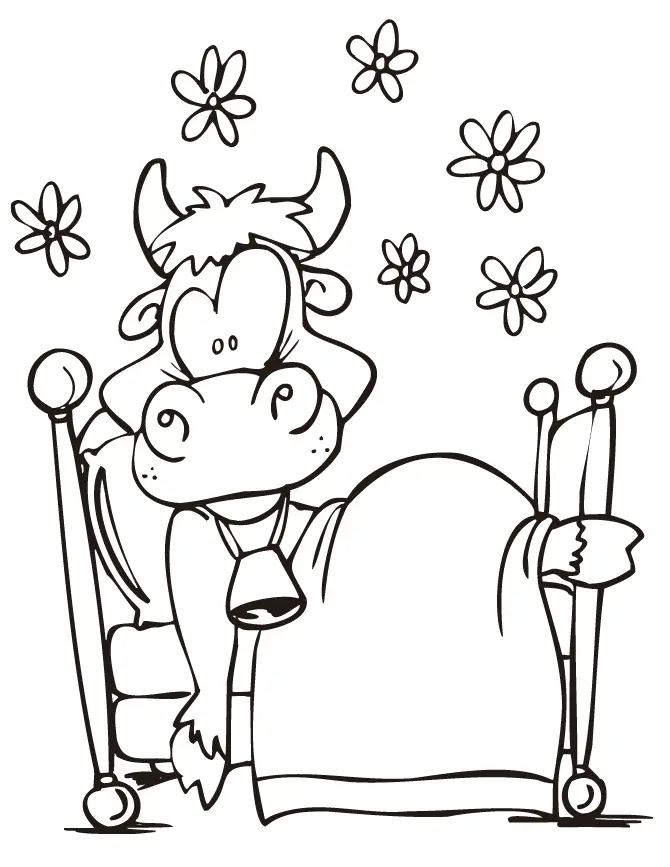 Cute Cow Coloring Pages 42