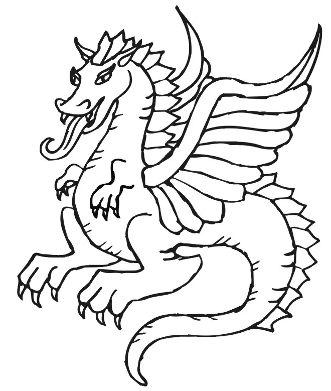 Desenhos de Dragao Fofo Para Colorir 15