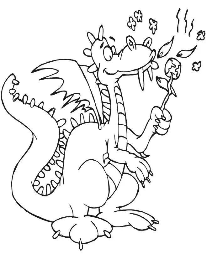 Desenhos de Dragao Fofo Para Colorir 25
