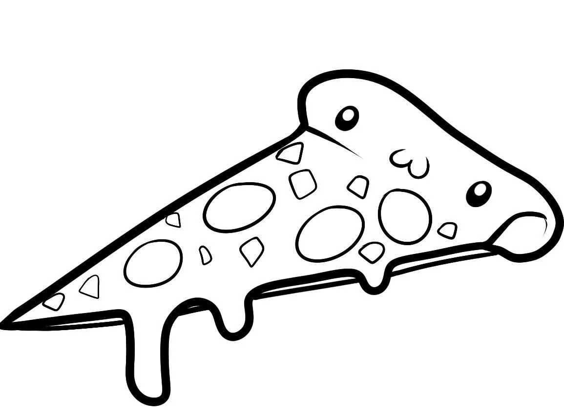 Desenhos de Comida Fofa Para Colorir 14